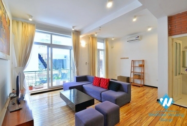 Bright duplex 2 bedrooms apartment for rent in Dang Thai Mai st, Tay Ho